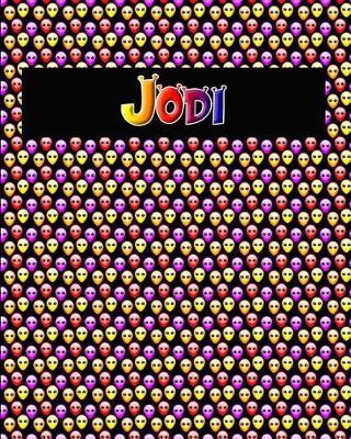 120 Page Handwriting Practice Book with Colorful Alien Cover Jodi: Primary Grades Handwriting Book