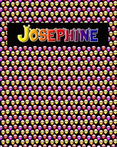 120 Page Handwriting Practice Book with Colorful Alien Cover Josephine: Primary Grades Handwriting Book