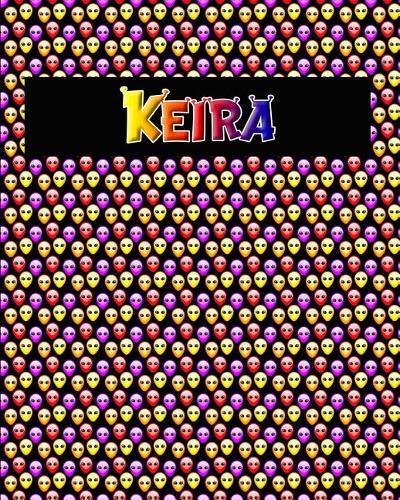 120 Page Handwriting Practice Book with Colorful Alien Cover Keira: Primary Grades Handwriting Book