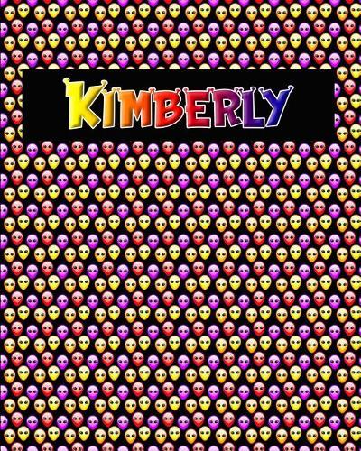 120 Page Handwriting Practice Book with Colorful Alien Cover Kimberly: Primary Grades Handwriting Book