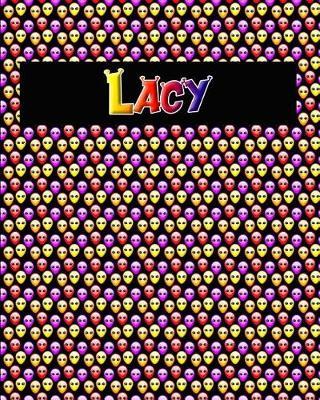 120 Page Handwriting Practice Book with Colorful Alien Cover Lacy: Primary Grades Handwriting Book