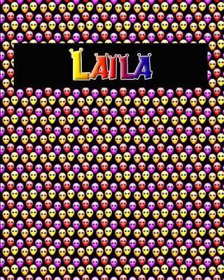 120 Page Handwriting Practice Book with Colorful Alien Cover Laila: Primary Grades Handwriting Book