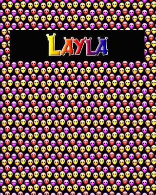 120 Page Handwriting Practice Book with Colorful Alien Cover Layla: Primary Grades Handwriting Book