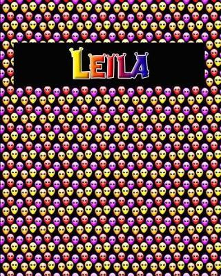 120 Page Handwriting Practice Book with Colorful Alien Cover Leila: Primary Grades Handwriting Book