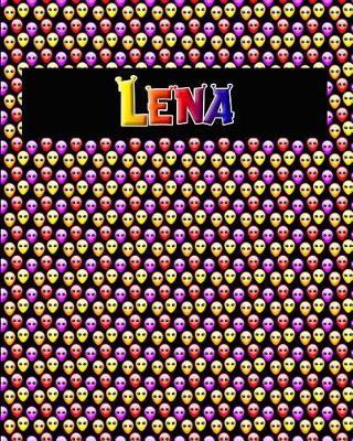 120 Page Handwriting Practice Book with Colorful Alien Cover Lena: Primary Grades Handwriting Book