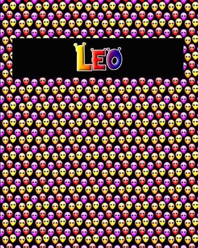 120 Page Handwriting Practice Book with Colorful Alien Cover Leo: Primary Grades Handwriting Book