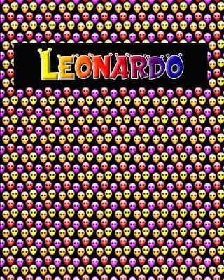 120 Page Handwriting Practice Book with Colorful Alien Cover Leonardo: Primary Grades Handwriting Book