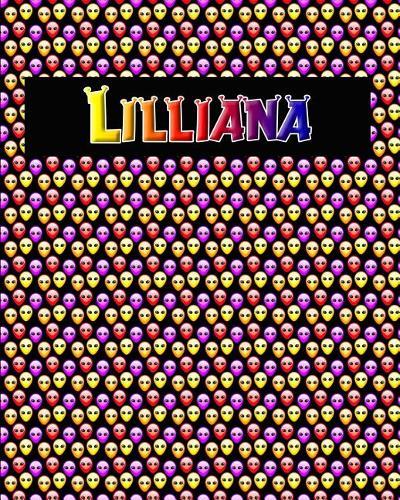 120 Page Handwriting Practice Book with Colorful Alien Cover Lilliana: Primary Grades Handwriting Book