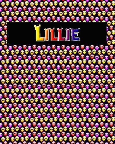 120 Page Handwriting Practice Book with Colorful Alien Cover Lillie: Primary Grades Handwriting Book