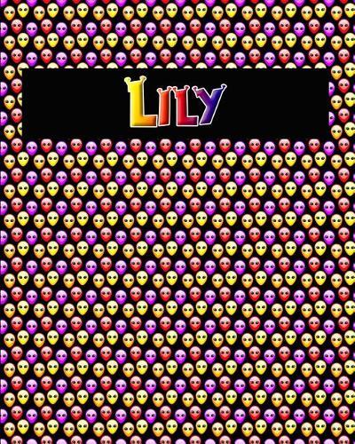 120 Page Handwriting Practice Book with Colorful Alien Cover Lily: Primary Grades Handwriting Book