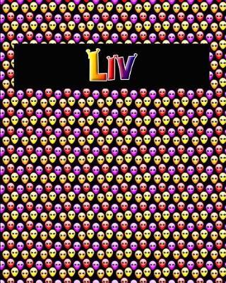 120 Page Handwriting Practice Book with Colorful Alien Cover Liv: Primary Grades Handwriting Book