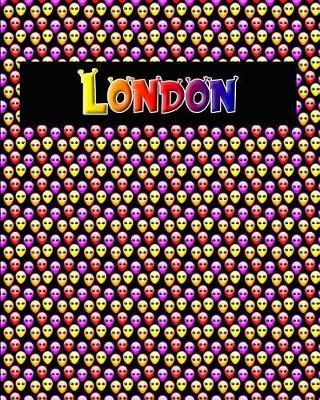 120 Page Handwriting Practice Book with Colorful Alien Cover London: Primary Grades Handwriting Book