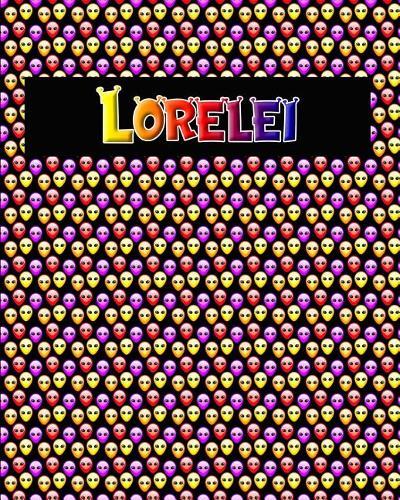 120 Page Handwriting Practice Book with Colorful Alien Cover Lorelei: Primary Grades Handwriting Book