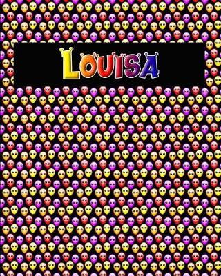 120 Page Handwriting Practice Book with Colorful Alien Cover Louisa: Primary Grades Handwriting Book