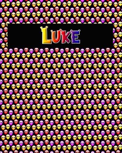 120 Page Handwriting Practice Book with Colorful Alien Cover Luke: Primary Grades Handwriting Book