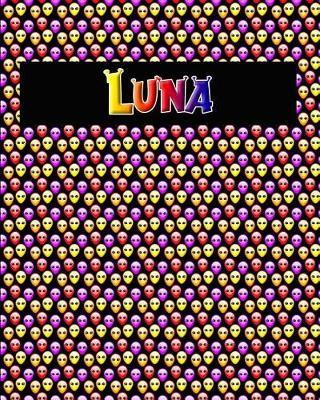 120 Page Handwriting Practice Book with Colorful Alien Cover Luna: Primary Grades Handwriting Book