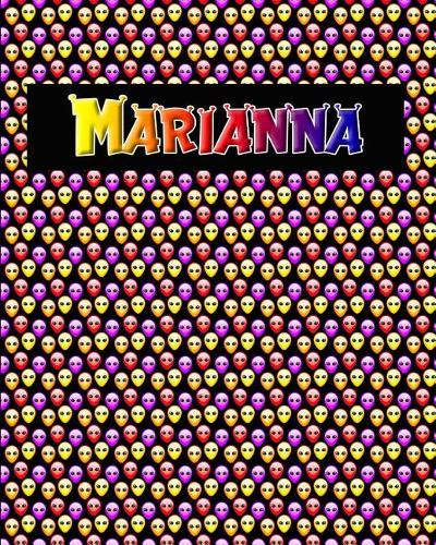 120 Page Handwriting Practice Book with Colorful Alien Cover Marianna: Primary Grades Handwriting Book