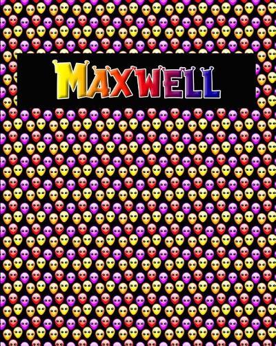 120 Page Handwriting Practice Book with Colorful Alien Cover Maxwell: Primary Grades Handwriting Book