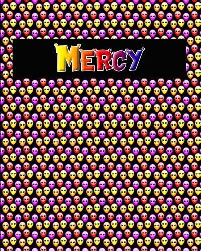 120 Page Handwriting Practice Book with Colorful Alien Cover Mercy: Primary Grades Handwriting Book