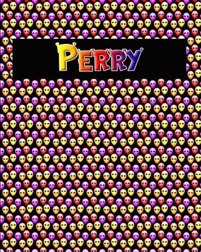 120 Page Handwriting Practice Book with Colorful Alien Cover Perry: Primary Grades Handwriting Book