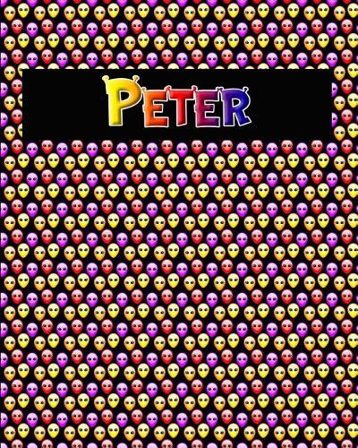 120 Page Handwriting Practice Book with Colorful Alien Cover Peter: Primary Grades Handwriting Book