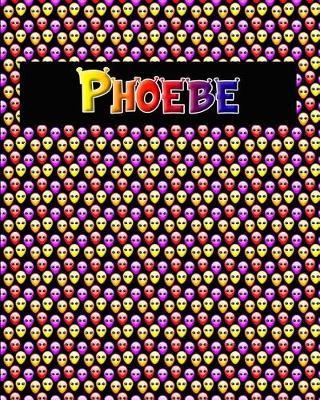 120 Page Handwriting Practice Book with Colorful Alien Cover Phoebe: Primary Grades Handwriting Book