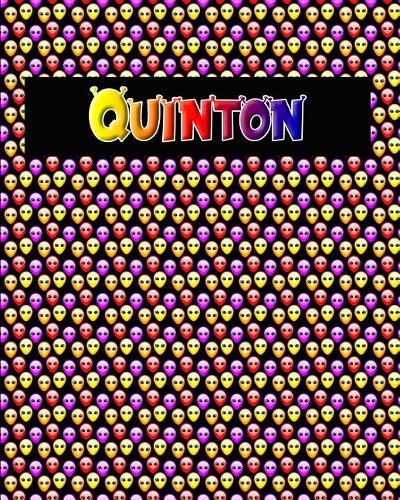 120 Page Handwriting Practice Book with Colorful Alien Cover Quinton: Primary Grades Handwriting Book