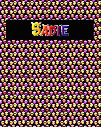 120 Page Handwriting Practice Book with Colorful Alien Cover Sadie: Primary Grades Handwriting Book