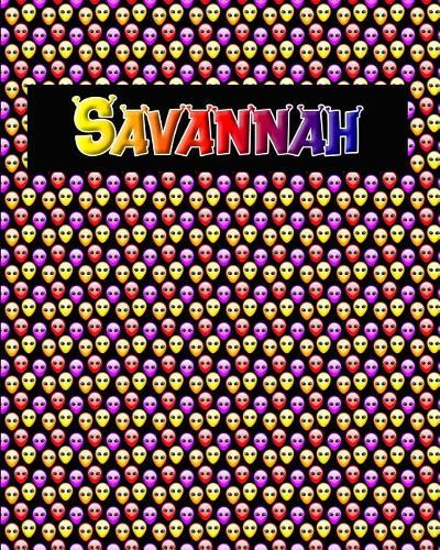 120 Page Handwriting Practice Book with Colorful Alien Cover Savannah: Primary Grades Handwriting Book