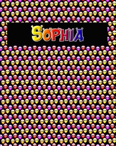 120 Page Handwriting Practice Book with Colorful Alien Cover Sophia: Primary Grades Handwriting Book