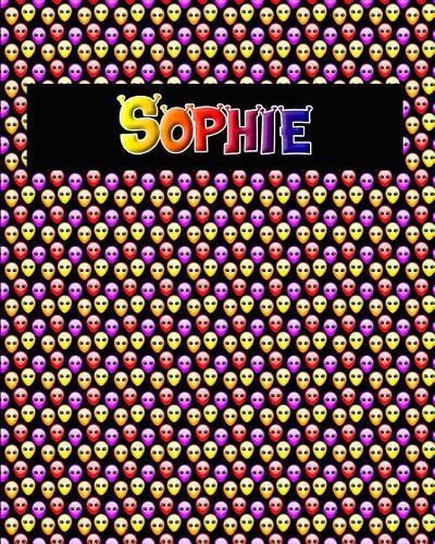 120 Page Handwriting Practice Book with Colorful Alien Cover Sophie: Primary Grades Handwriting Book