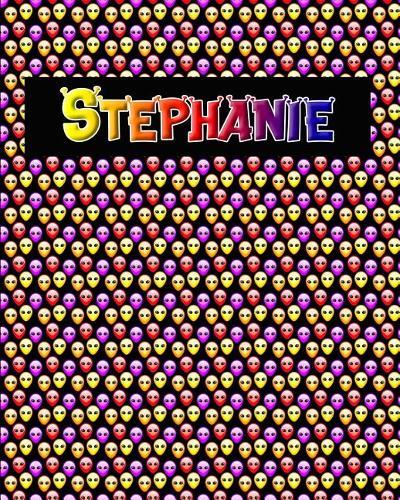 120 Page Handwriting Practice Book with Colorful Alien Cover Stephanie: Primary Grades Handwriting Book