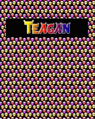 120 Page Handwriting Practice Book with Colorful Alien Cover Teagan: Primary Grades Handwriting Book