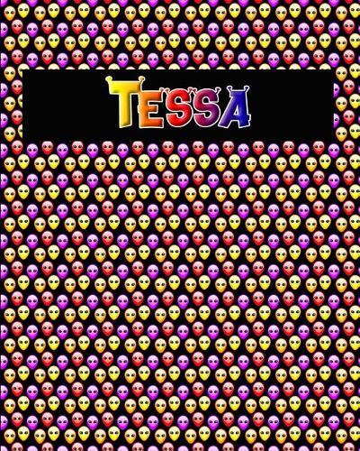 120 Page Handwriting Practice Book with Colorful Alien Cover Tessa: Primary Grades Handwriting Book