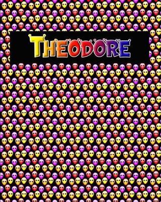 120 Page Handwriting Practice Book with Colorful Alien Cover Theodore: Primary Grades Handwriting Book