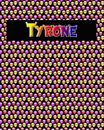 120 Page Handwriting Practice Book with Colorful Alien Cover Tyrone: Primary Grades Handwriting Book