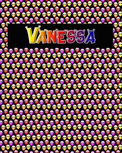 120 Page Handwriting Practice Book with Colorful Alien Cover Vanessa: Primary Grades Handwriting Book