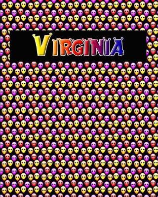 120 Page Handwriting Practice Book with Colorful Alien Cover Virginia: Primary Grades Handwriting Book