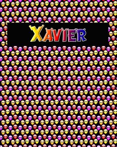 120 Page Handwriting Practice Book with Colorful Alien Cover Xavier: Primary Grades Handwriting Book