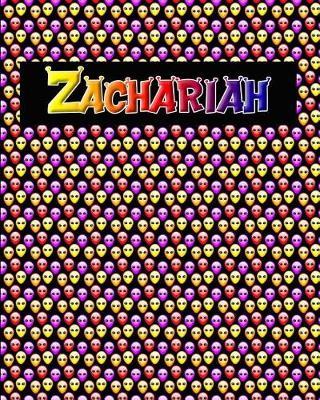 120 Page Handwriting Practice Book with Colorful Alien Cover Zachariah: Primary Grades Handwriting Book