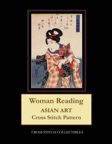 Woman Reading: Asian Art Cross Stitch Pattern