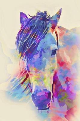 Colorful Fantasy Horse Portrait Journal: 150 Page Lined Notebook/Diary