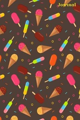 Journal: Ice cream and frozen ice pops on a fun journal for summer writing
