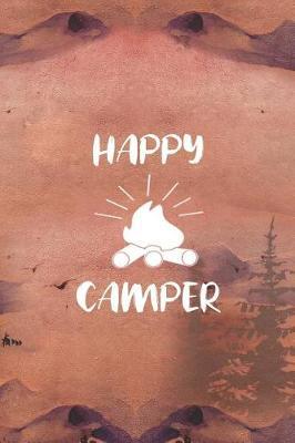 Happy Camper: Blank Lined Notebook ( Camping ) (Sunset)