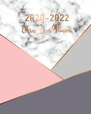 2020-2022 Three Year Planner: Marble Cover 3 Year Monthly Planner 2020-2022 36 Months Calendar for Next Three Years Agenda with Holiday and Schedule Organizer Journal Logbook Appointment Notebook