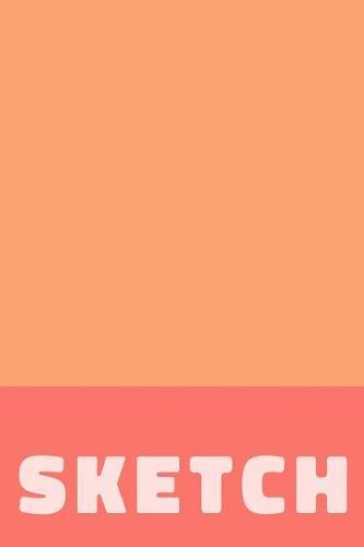 Sketch: Simple Portable Sketchbook with Cute Cover in Orange