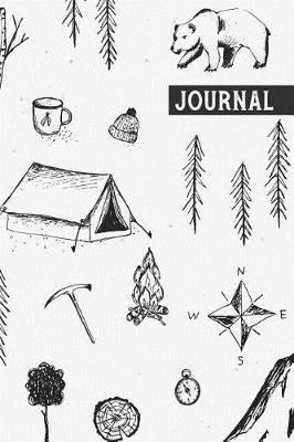 Journal: Wide Ruled 6 x 9 Writing Journal with an Adventure / Camping Themed Cover