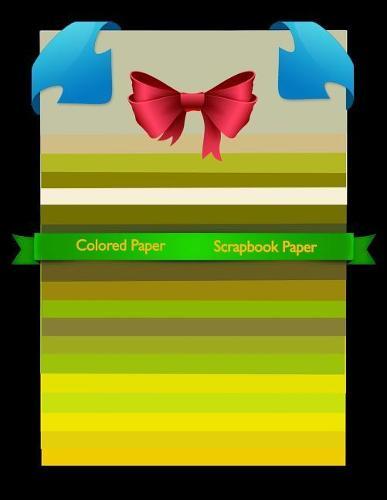 Scrapbook Paper: Colored Paper Scrapbook Paper Yellow Group Colored Sheet Series