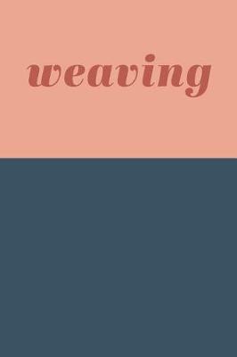 Weaving: Graph and Lined Paper Notebook in Navy for Drafting, Designing, and Notes
