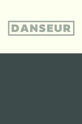 Danseur: Simple Lined Notebook with Modern Minimalist Cover Design in Gray